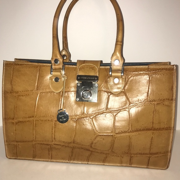 Dooney and Bourke Croc Design Vintage Satchel NWOT